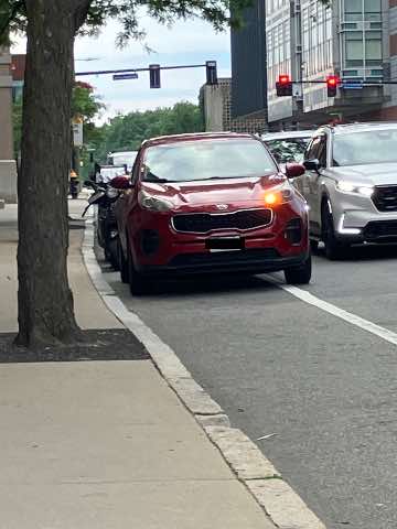 Bike lane report photo