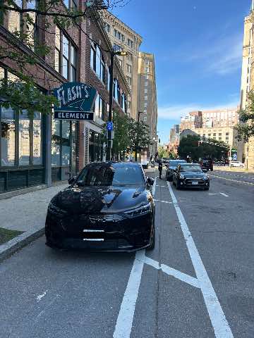 Bike lane report photo
