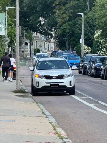 Bike lane report photo