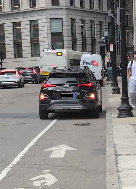 Bike lane report photo