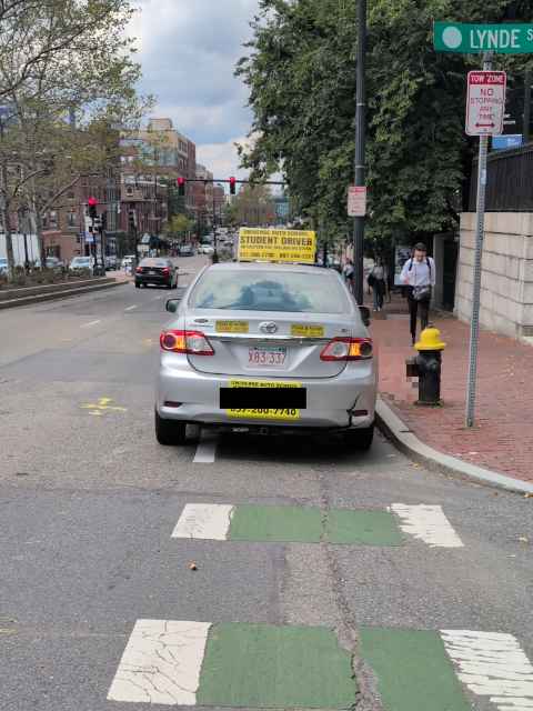 Bike lane report photo
