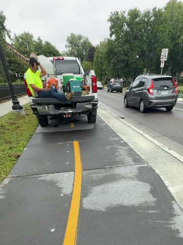 Bike lane report photo